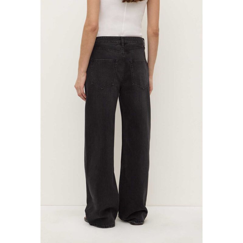 Assembly Label Low Curve Mid Rise Jean Faded Black image number 1